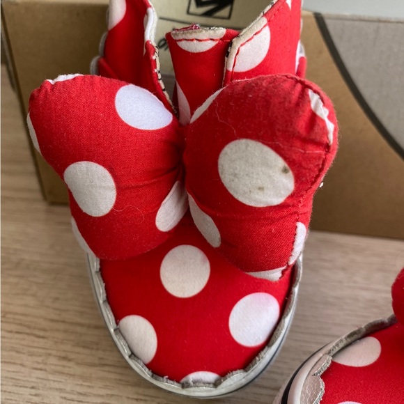 Vans x Disney Minnie Mouse Gore Bow Kids Sneakers - SZ 12 C - Picture 6 of 13